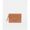 Modher Envelope Clutch In Vegetable Tanned Calfskin And Suede Leather In Brown