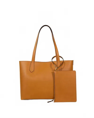 Modher Women's Elba Medium Structured Tote Bag In Camel In Brown