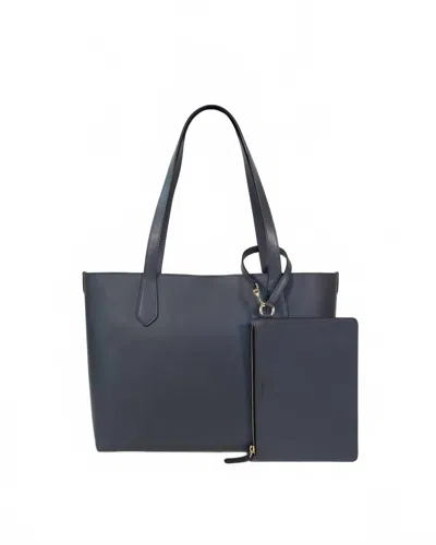 Modher Women's Elba Medium Structured Tote Bag In Navy In Blue