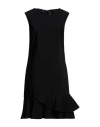 Modigliani  Les Femmes Modigliani Les Femmes Woman Midi Dress Black Size 6 Polyester, Elastane In Black