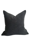 Modish Decor Pillows Boucle Pillow Cover, 18 X 18 In Pitch
