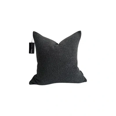 Modish Decor Pillows Boucle Pillow Cover In Pitch