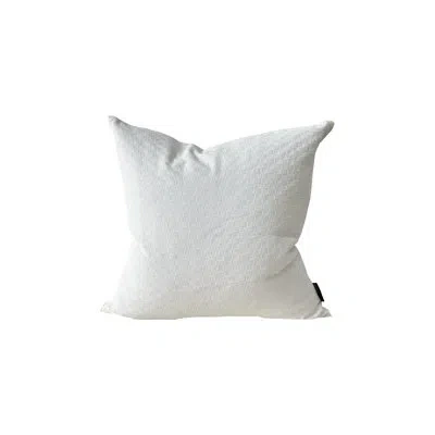 Modish Decor Pillows Largo Canvas In White Checkered