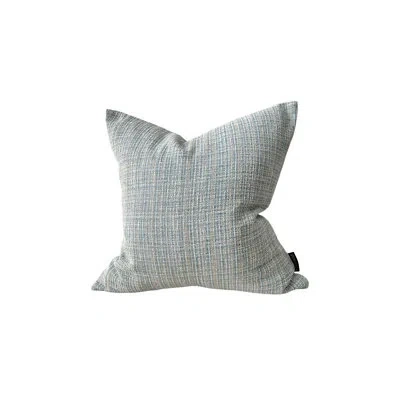 Modish Decor Pillows Powder In Powder Blue Tweed