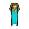 Modistas Women's Blue Berunda Mini Cerulean Kaftan In Blue