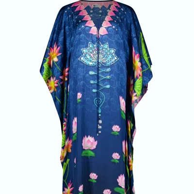 Modistas Women's Blue Unalome Mini Azure Kaftan
