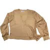 Modistas Women's Brown Acacia Beige Shirt In Brown