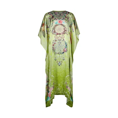 Modistas Women's Green Dream Catcher Fresh Kaftan