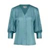 Modistas Women's Green Iris Teal Top In Green