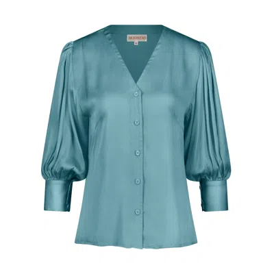 Modistas Women's Green Iris Teal Top