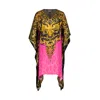 Modistas Women's Pink / Purple Berunda Mini Begonia Kaftan In Pink/purple