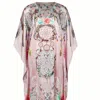 Modistas Women's Pink / Purple Dream Catcher Coral Kaftan In Pink/purple