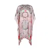 Modistas Women's Pink / Purple Dream Catcher Mini Coral Kaftan In Pink/purple