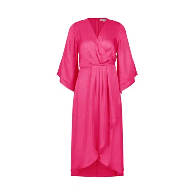 Modistas Women's Pink / Purple Protea Fushia Pink Dress In Pink/purple