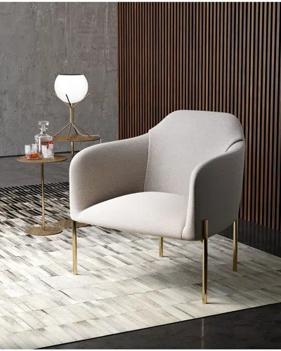 Modloft Tiemann Lounge Chair In Grey
