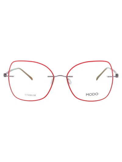 Modo 4609 D Eyeglasses In Red Lavender - Demo