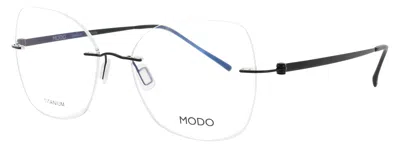 Modo 4609 Titanium Eyeglasses (52-16-142) In Sblk0 - Shiny Black / Demo