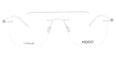 Modo 4612 Sil00 Men's Glasses Silver Size 54 - Free Lenses - Blue Light Block Available In Transparent