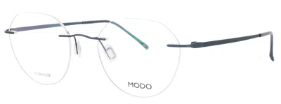 Modo 4633 Titanium Unisex Eyeglasses 50 In Grybl - Grey Blue / Demo