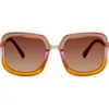 Modo 467 Sunglasses In Orange Taupe