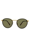 Modo 50mm Round Sunglasses In Black