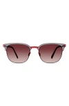 Modo 53mm Polarized Square Sunglasses In Burgundy