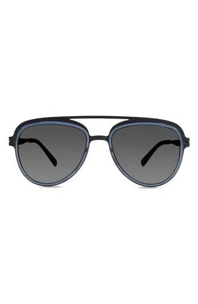 Modo 54mm Aviator Sunglasses In Blue