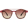 Modo Browline Sunglasses In Metallic