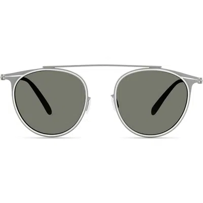 Modo Browline Sunglasses In Silver