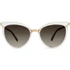 Modo Cat Eye Sunglasses In Gold