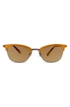 Modo Half Rim Sunglasses In Orange