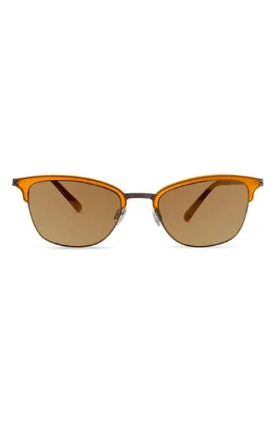 Modo Half Rim Sunglasses In Orange