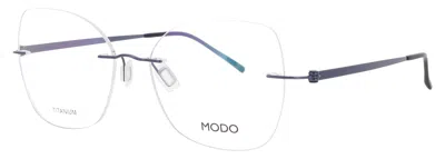Modo Men's 4609 Eyeglasses 52-16-142 - Titanium Frame In Spur0 - Shiny Purple / Demo