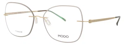 Modo Men's 4609d Titanium Eyeglasses 52-16-142 With Case In Smgd0 - Smoke Gold / Demo