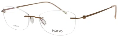Modo Metal Eyeglasses Style 4638 With Case, 50-16-145 In Rgold - Rose Gold / Demo