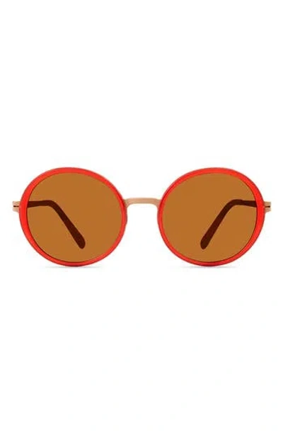 Modo Round Sunglasses In Red