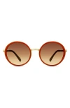 Modo Round Sunglasses In Brown