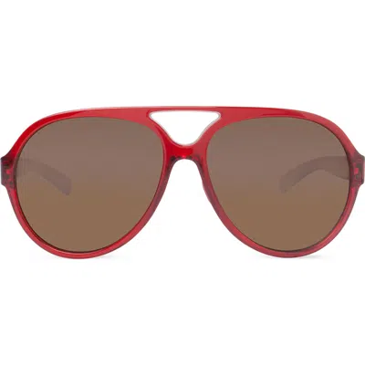 Modo Spa 59mm Pilot Sunglasses In Red