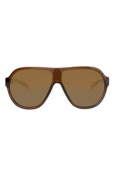Modo Suzuka 61mm Pilot Sunglasses In Brown