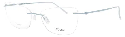 Modo Titanium Eyeglasses 54-16-142 Frame Style 4629 In Lblu0 - Light Blue / Demo