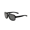 Modo Unisex 58mm Black Sunglasses In Black