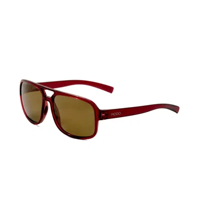 Modo Unisex 58mm Red Sunglasses In White
