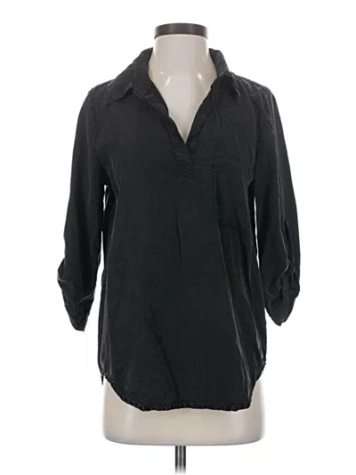 Pre-owned Mod-o-doc 3/4 Sleeve Blouse In Black