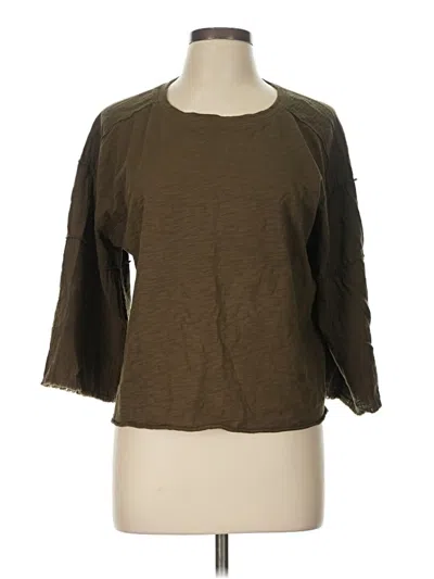 Pre-owned Mod-o-doc 3/4 Sleeve T-shirt In Brown