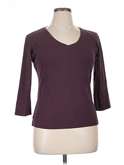 Pre-owned Mod-o-doc 3/4 Sleeve T-shirt In Burgundy