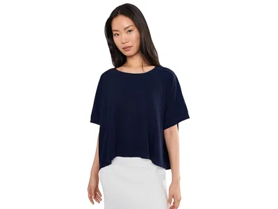 Mod-o-doc Dolman 1/2 Sleeve Open Crew Neck Boxy Top