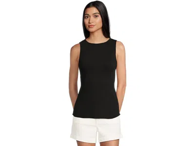 Mod-o-doc Hi-lo Shirttail Slim Tank Top In Black
