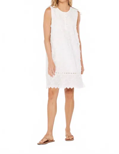 Mod-o-doc Lace Shift Dress In White