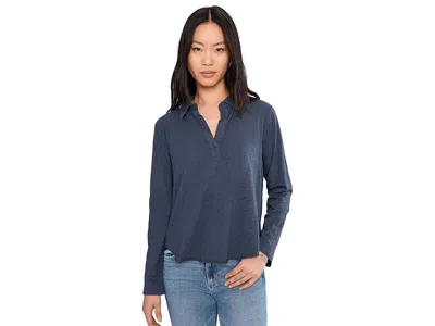 Mod-o-doc Long Sleeve Easy Polo T-shirts In Blue