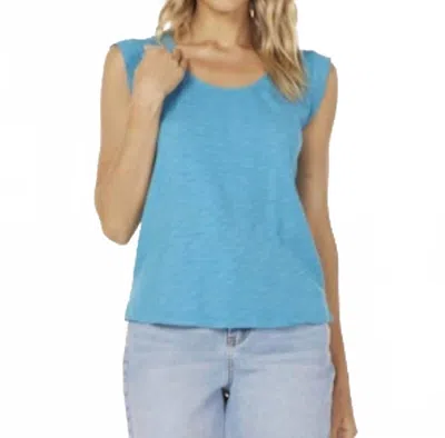 Mod-o-doc Scoop Neck Tee In Blue Pearl